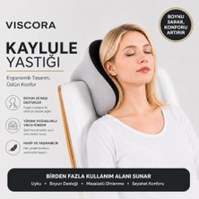 Die Grup Viscora Kaylule Yastığı – Şekerleme ve Nap Yastığı, Boyun, Kol ve Yüz Destekli Ergonomik Dinlenme Yastığı