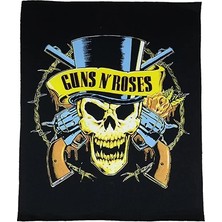 Zepplin Giyim Guns N Roses Logo Skull Büyük Sırt Patch Yama