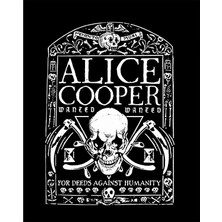 Zepplin Giyim Alice Cooper Memento Mori Büyük Sırt Patch Yama