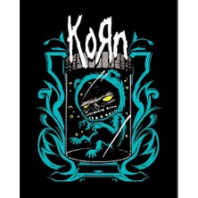 Zepplin Giyim Korn Blue Monster Büyük Sırt Patch Yama
