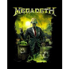 Zepplin Giyim Megadeth Waste Profit Büyük Sırt Patch Yama