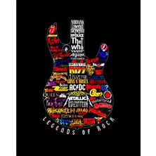 Zepplin Giyim Legends Rock Büyük Sırt Patch Yama