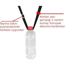 SBN - Store Pet Şişe Taşıma Aparat Askılı Lastikli Su Taşıma Aparatı Askısı Ayarlanabilir Su Şişesi Tutacağı Plastik Şişe Tutucu 500 ml Kadar Taşır