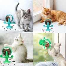 SBN - Store Vantuzlu Dönebilen Kedi ve Köpek Mama Oyuncağı, Eğlenceli ve Interaktif Besleme Kabı, Zemin Tutuşlu ve Dayanıklı, Evcil Hayvanların Zeka Gelişimini De