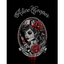 Zepplin Giyim Alice Cooper Nurse Rozetta Fan Club Büyük Sırt Patch Yama