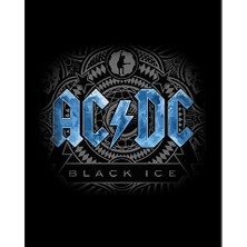 Zepplin Giyim Ac Dc Black Ice Büyük Sırt Patch Yama