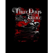 Zepplin Giyim Three Days Grace Food Chain Büyük Sırt Patch Yama