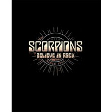 Zepplin Giyim Scorpions Believe In Rock Büyük Sırt Patch Yama