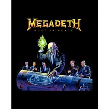 Zepplin Giyim Megadeth Rust In Peace New Büyük Sırt Patch Yama