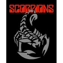 Zepplin Giyim Scorpions Red Büyük Sırt Patch Yama