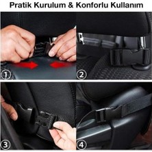 SBN - Store Kumaş 8 Bölmeli Araç Koltuk Arkası Organizer Araç Telefon Tablet Eşya Tutucu Düzenleyici