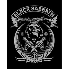 Zepplin Giyim Black Sabbath Ten Year War Büyük Sırt Patch Yama