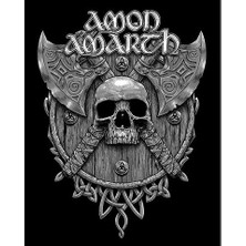 Zepplin Giyim Amon Amarth Skull Axes Büyük Sırt Patch Yama