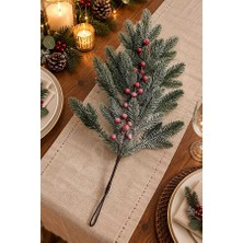 BeySüS Yılbaşı Ağacı Süsü Karlı Kokinalı Çam Dalı 71 cm