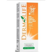 Dermolife Leke Karşıtı Yüz ve Vücut Gunes Kremi 50 Spf Suya Dayanıklı Panthenol Vitamin E 100.ML