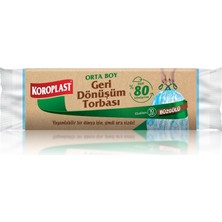 SBN - Store Tekrar Dönüştürülebilir Geri Dönüşüm Torbası 55X60 cm 10'lu, Sızdırmaz, Kolay Bağlanabilir Atık Poşeti, Ev, Ofis, Okul, Restoran, Market, Otel, Hastan