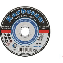 Karbosan Inox Thinline Kesici 115X1.0X22 -180X3.0X22 - 230X3.0X22