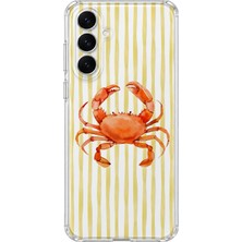 Mobilpad Samsung Galaxy S26 Fe Uyumlu Yengeç Desenli Şeffaf Telefon Kılıfı