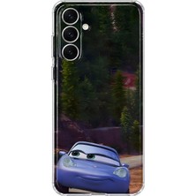 Mobilpad Samsung Galaxy S25 Plus Uyumlu Arabalar Desenli Şeffaf Telefon Kılıfı