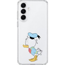 Mobilpad Samsung Galaxy M34 Uyumlu Sevimli Ördek Desenli Şeffaf Telefon Kılıfı