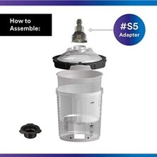 SBN - Store 3m Pps 2.0 Püskürtme Tabancası Adaptörü #s5, 26006, 12 mm Erkek, 1,5 mm Dişli, Çok Sayıda Boya Tabancası Markasını Pps 2.0 Boya Püskürtme Sistemine Ba
