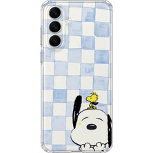 Mobilpad Samsung Galaxy S24 Fe Uyumlu Snoopy Desenli Şeffaf Telefon Kılıfı