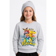 Book OrBook Ash ve Pikachu Sweatshirt Kız Çocuk (CSW029)