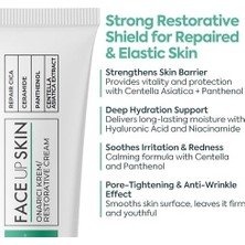 SBN - Store Cilt Onarıcı Krem – Kadınlar Için Kırışıklık Karşıtı Yüz Nemlendirici – Cilt Sıkılaştırıcı & Gerginleştirici Krem – Seramid, Pantenol ve Centella Asia