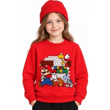Book OrBook Super Mario Bricks Sweatshirt Kız Çocuk (CSW130)