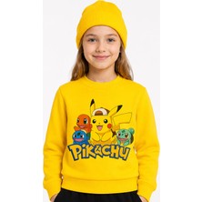 Book OrBook Pikachu And Friends Sweatshirt Kız Çocuk (CSW108)