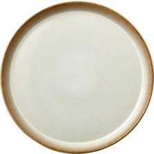 SBN - Store Tabak, Yemek Tabağı, Seramik Yemek Tabağı, 27 cm Çapında, Krem/krem