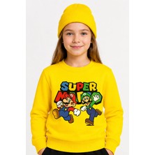Book OrBook Super Mario Sweatshirt Kız Çocuk (CSW019)