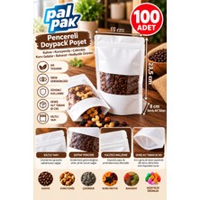 Palpak Pencereli Kilitli Poşet – Kahve, Kuruyemiş ve Gıda Ambalajı (15X23,5+8 Cm) 100 Adet