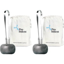 SBN - Store Probident Dil Temizleme Aparatı/dil Sıyırıcı Kese + Stand Hediyeli Full 304 Surgical Stainless Steel (2 Paketi)