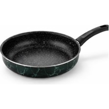 SBN - Store 30 cm Teflon Tava, Yapışmaz Yüzey, Homojen Isı Dağılımı, Ergonomik Sap, Yeşil Mermer Desen