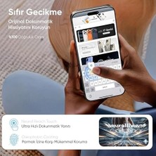 SBN - Store 17 Pro Max ile Uyumlu Hizalama Aparatlı ve Takılırken Camın Altında Kesinlikle Toz Bırakmayan Darbelere Karşı Ekstra Güçlü Hd Ekran Koruyucu Cam (Kola