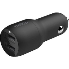 SBN - Store Boost Charge Çift Bağlantı Noktalı 24 W Araç Şarjı, ve Telefon Uyumlu, Siyah, CCB001BTBK