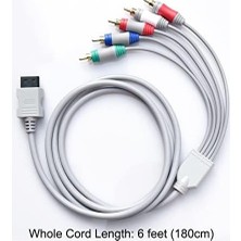 SBN - Store Wii U Multi Out 5rca 480P Hd Ses Video Kablosu 6 Ayaklar Için Wii Için Bileşen Kablosu