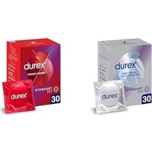 SBN - Store Yakın Hisset Ince Prezervatif 30'lu, Standart Fit ve Durex Yok Ötesi Ultra Kaygan Ince Prezervatif 30'lu