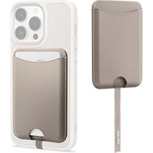SBN - Store Ciel By Için Magsafe Özellikli Kartlı Manyetik Cüzdan Kajuk Mag Cream - AFA05260