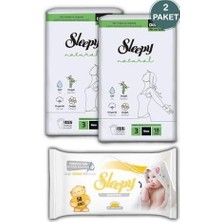 SBN - Store Natural Ultra Hassas Hijyenik Ped Gece 36 Adet, Sensitive 50'li Islak Mendil ve Rosıe