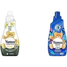 SBN - Store Yumoş Konsantre Çamaşır Yumuşatıcısı Vanilya 1200 ml 50 Yıkama 1 Adet ve Yumoş Çamaşır Yumuşatıcısı Lilyum 1440 ml