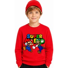 Book OrBook Super Mario Sweatshirt Erkek Çocuk (ECSW019)