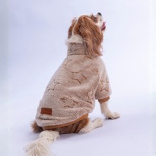 Pawstar Winter Sky Kedi Köpek Ceketi Yıldız Desenli Kalın Yumuşak Fermuarlı Kedi Köpek Kıyafeti Kedi Köpek Elbisesi