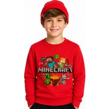Book OrBook Minecraft Arrow Sweatshirt Erkek Çocuk (ECSW026)