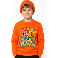 Book OrBook Ash ve Pikachu Sweatshirt Erkek Çocuk (ECSW029)