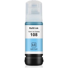 Trend Toner Epson Ecotank 108 Açık Mavi Muadil Mürekkep