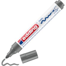Odea Edding 4500 Tekstil Kalemi - Gri - 1 Kalem - Yuvarlak Uç 2-3 mm