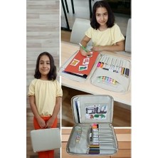 SBN - Store 3 Resim Çantası Kalemlikli Defter Boya Malzemeleri Aktivite Çantası Kırtasiye Çantası