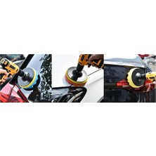 SBN - Store Pasta Cila Polisaj Parlatma Pedi Seti 115 mm 11 Parça Oto Parlatıcı Pedleri Otomotiv Parlatma